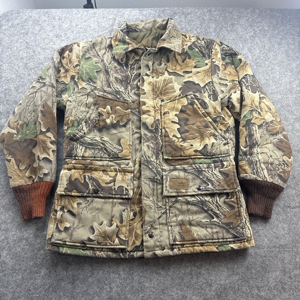 Walls Blizzard Pruf Jacket Mens Medium Realtree Camo Hunting USA Insulated VTG